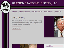 Tablet Screenshot of graftedgrapevines.com